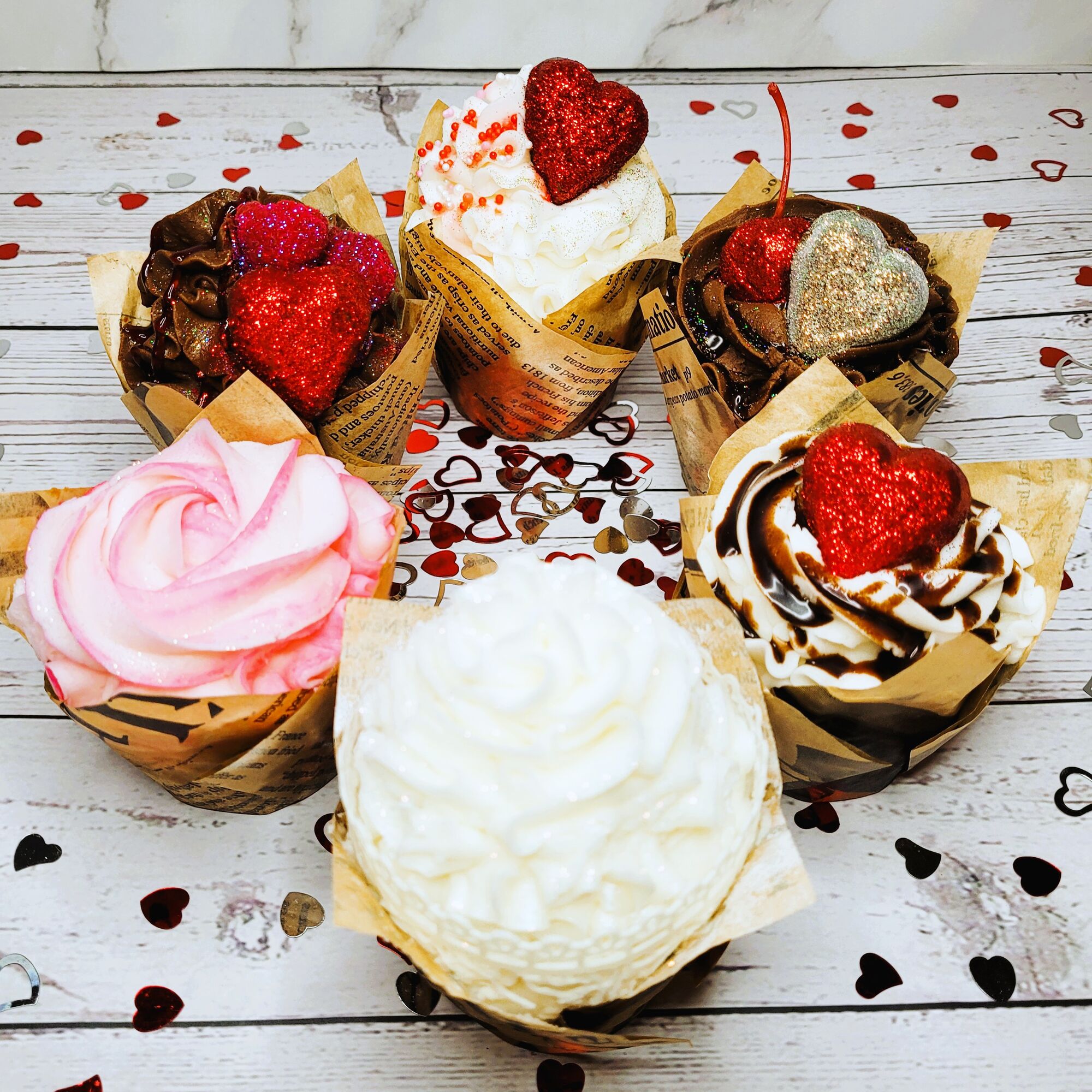 valentine's cupcake assortment