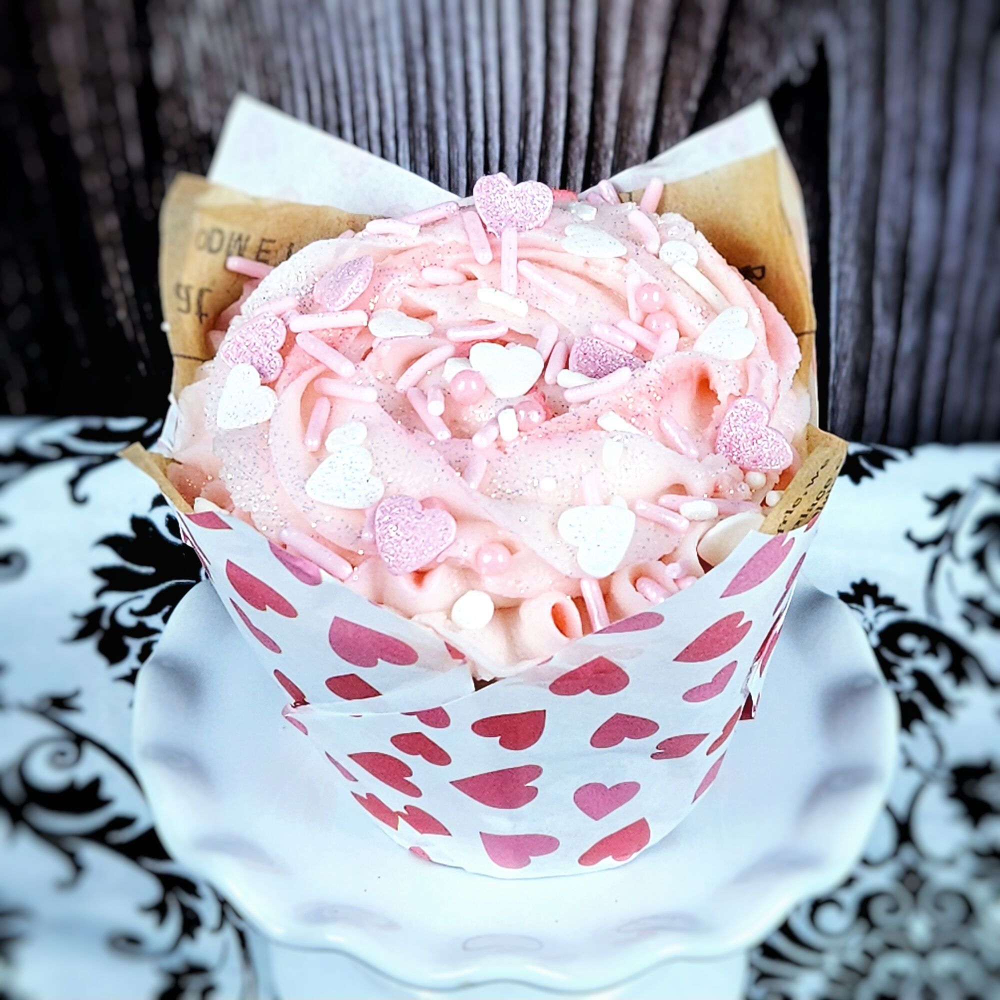 prosecco rose cupcake